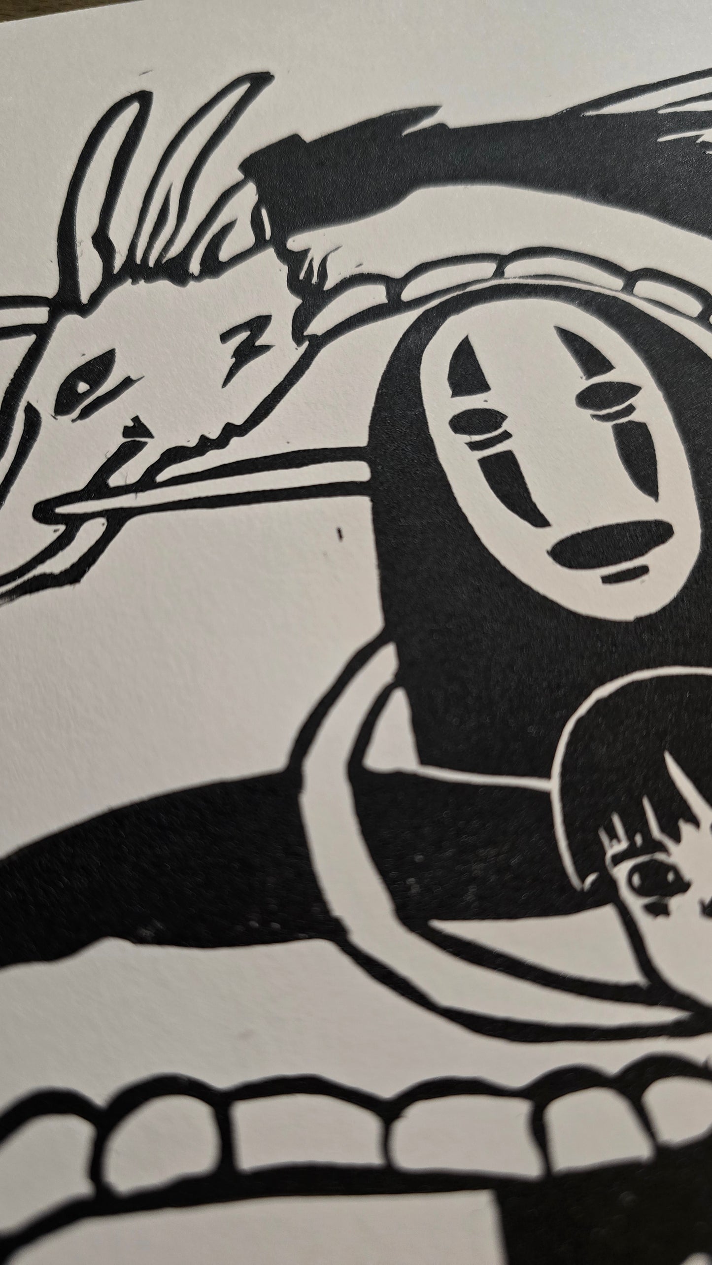 Studio Ghibli Print | Original Linoprint | Spirited Away