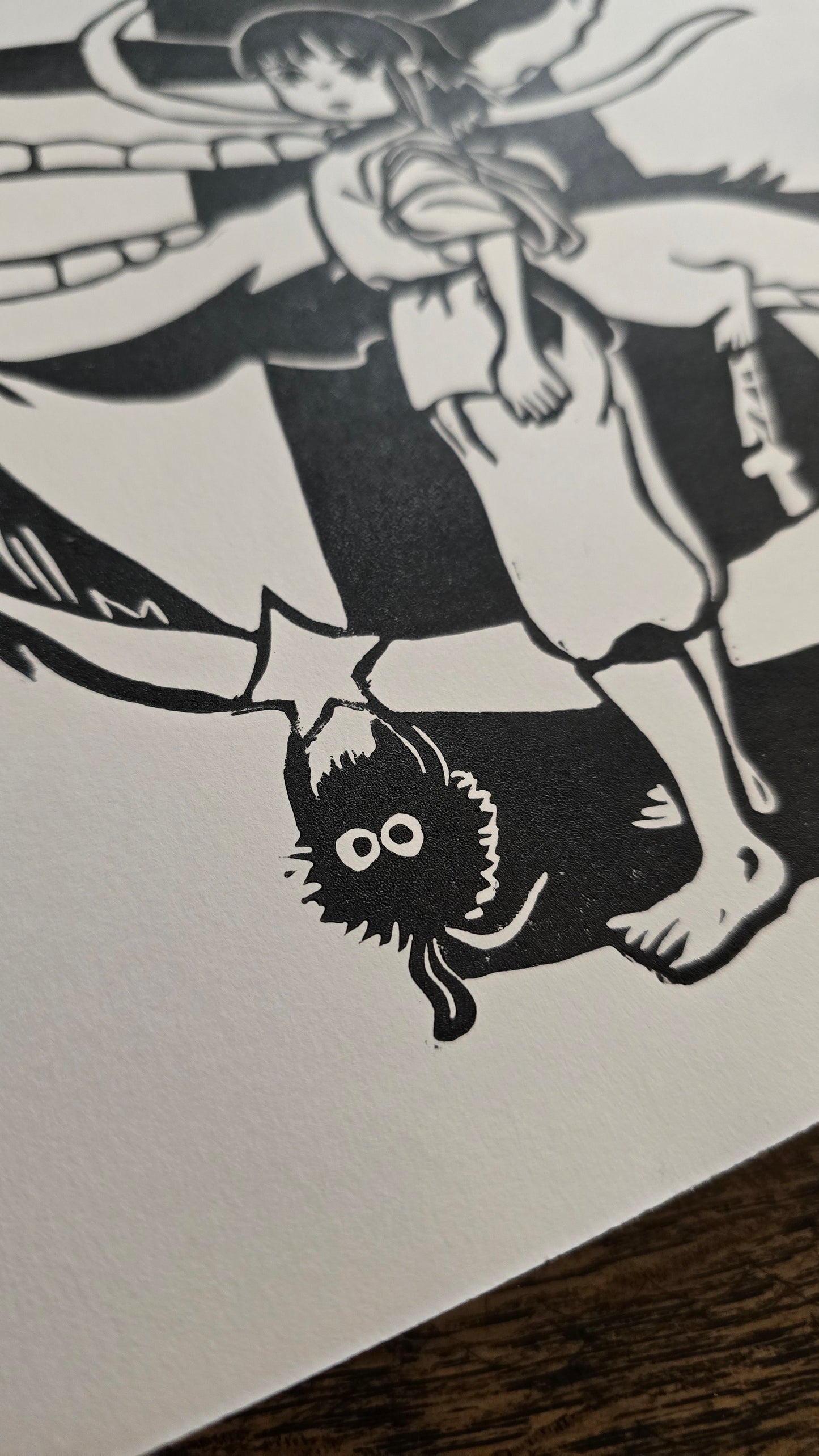 Studio Ghibli Print | Original Linoprint | Spirited Away