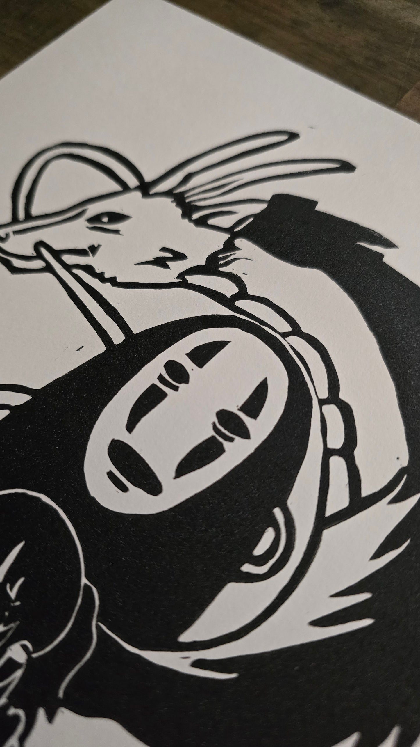 Studio Ghibli Print | Original Linoprint | Spirited Away