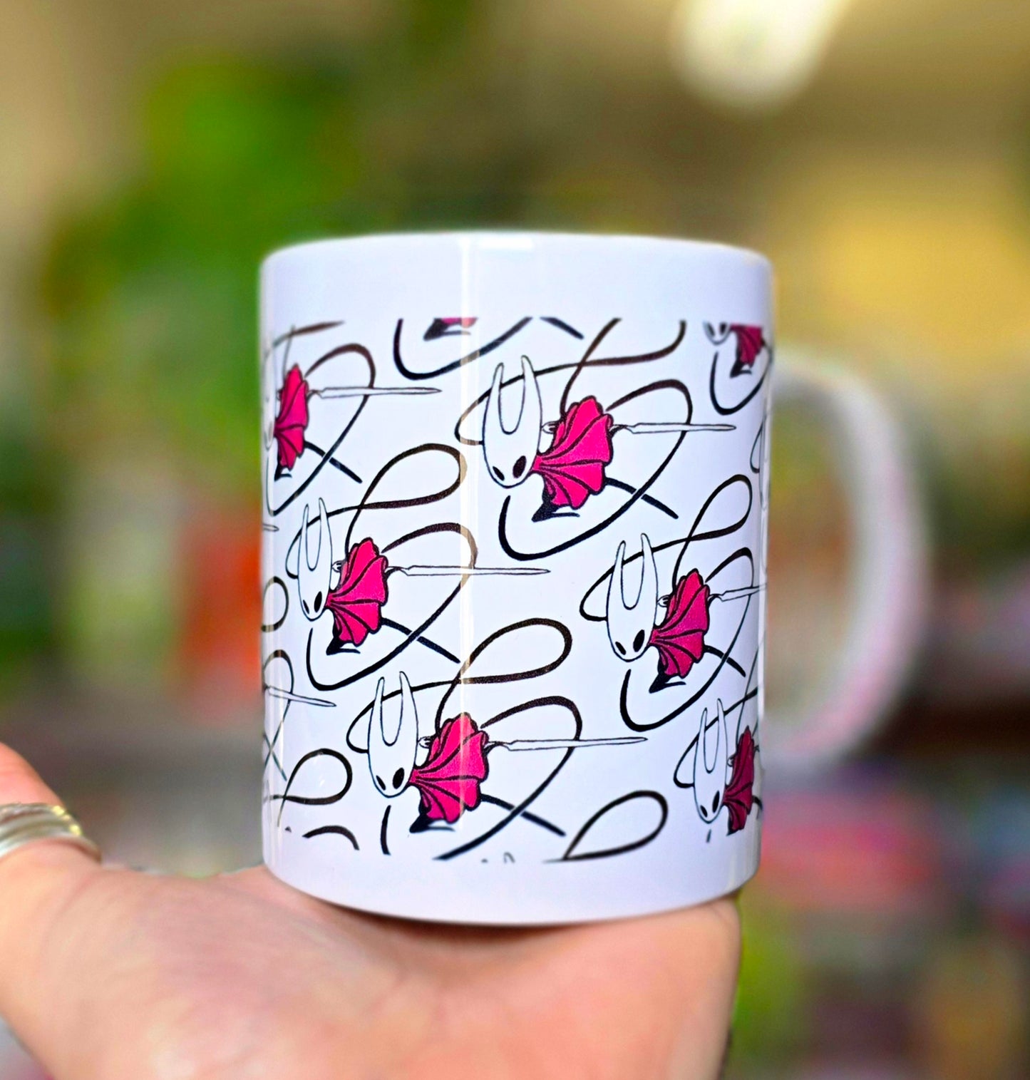 Hollow Knight/Silksong - 'Hornet' | Lino Print Mug