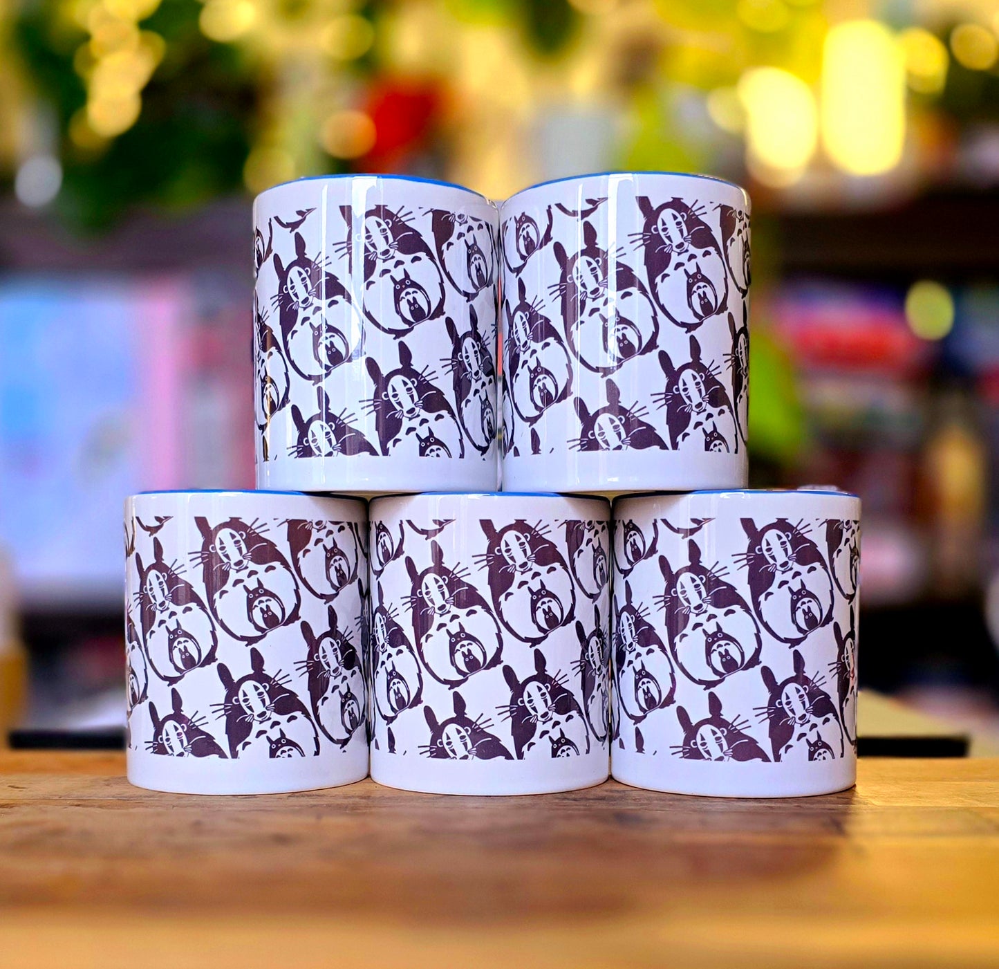 My Neighbour Totoro x Spirited Away Mug | Lino Print Mug
