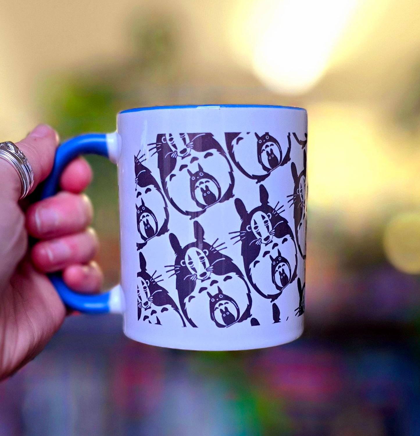 My Neighbour Totoro x Spirited Away Mug | Lino Print Mug