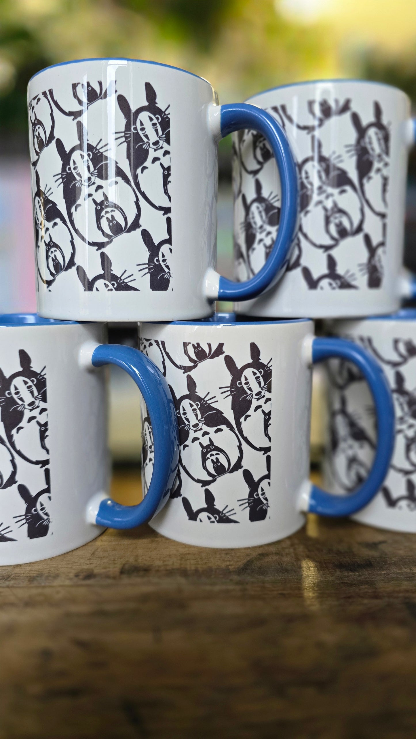 My Neighbour Totoro x Spirited Away Mug | Lino Print Mug
