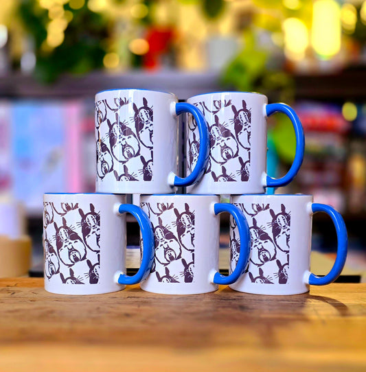 My Neighbour Totoro x Spirited Away Mug | Lino Print Mug
